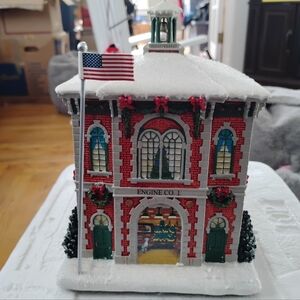 Hawthorne Village Firefighter Christmas Village Firehouse